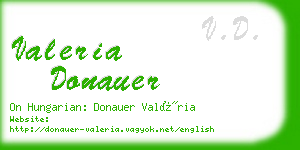 valeria donauer business card
